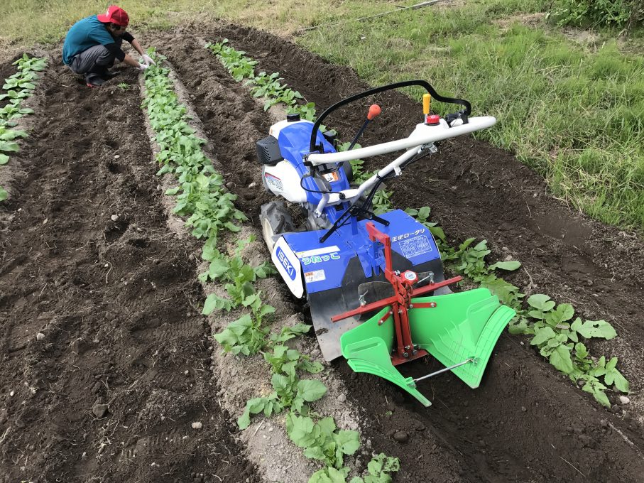 効率的な畑作業に必須 初めての耕耘機の使い方を教わる