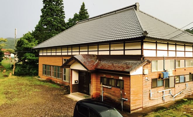 古民家改修の外装に着手 雪囲いの外し作業の開始 完結編