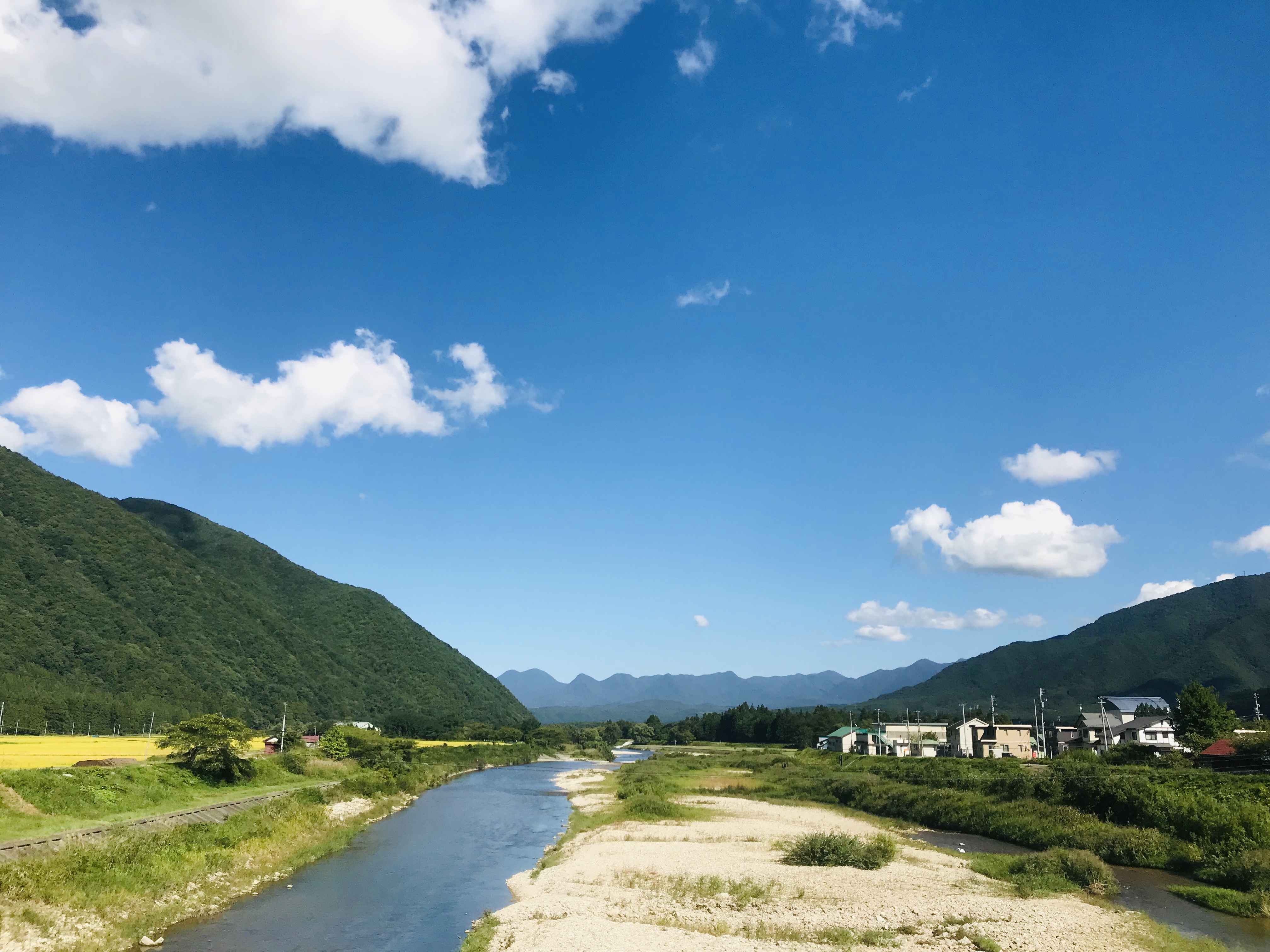 会津田島の風景