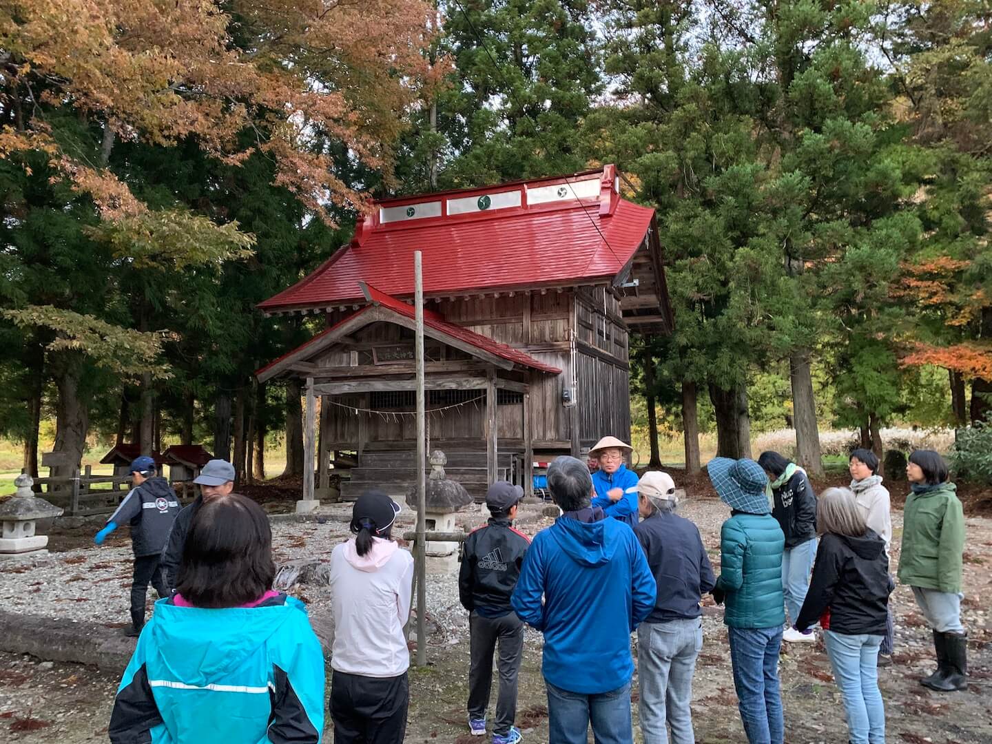 福島県昭和村で自然散策