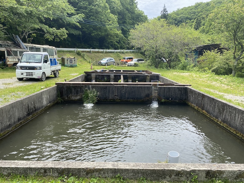 エリア周辺は釣り人にぎわう管理釣り場！