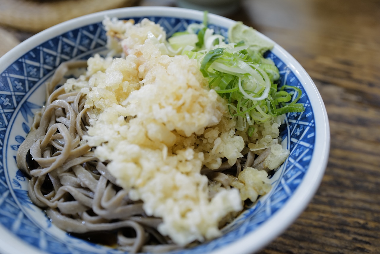 会津若松お蕎麦屋栄安天ぷらそば