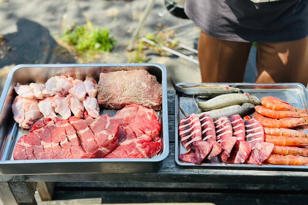 SHARE BASE 昭和村でBBQ