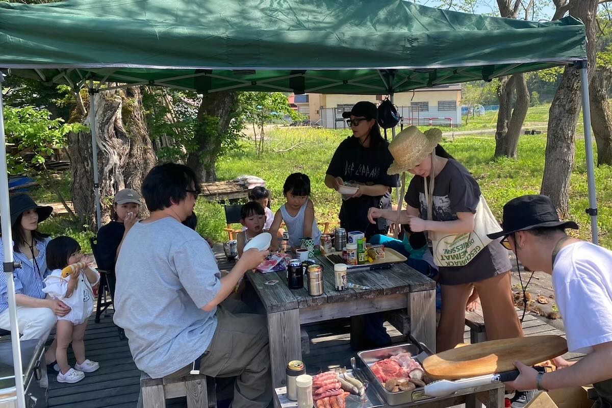 SHARE BASE 昭和村でBBQ