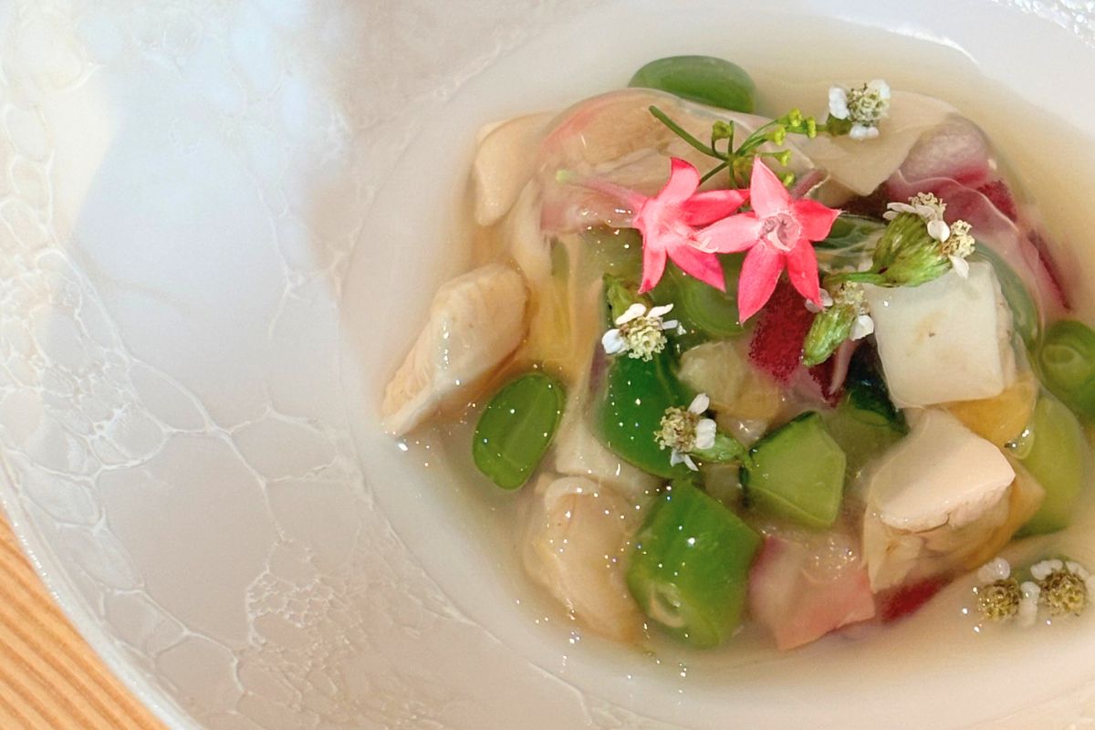 松川浦産北寄貝とトマト