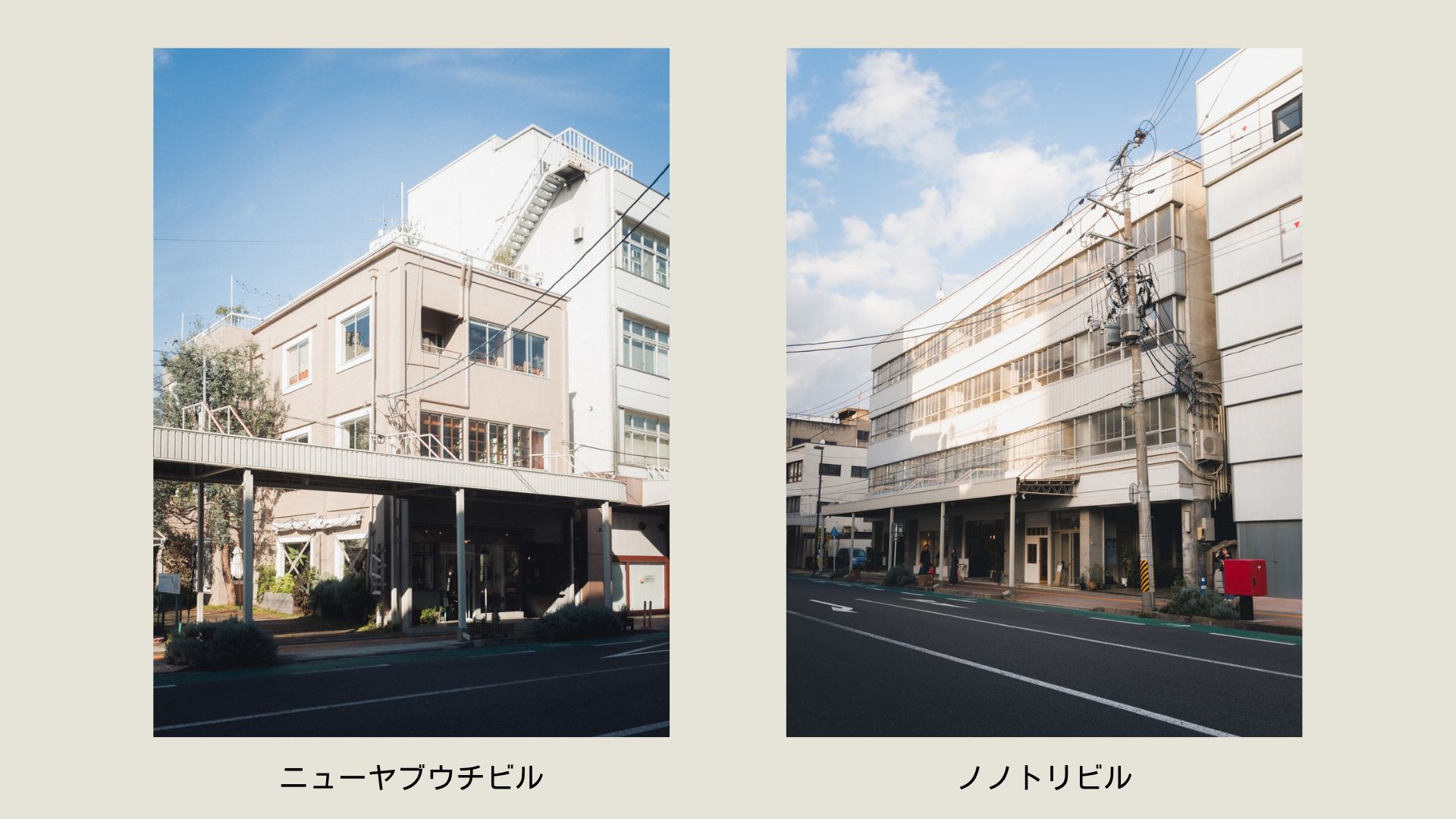 県庁通りニューヤブウチビルとノノトリビル