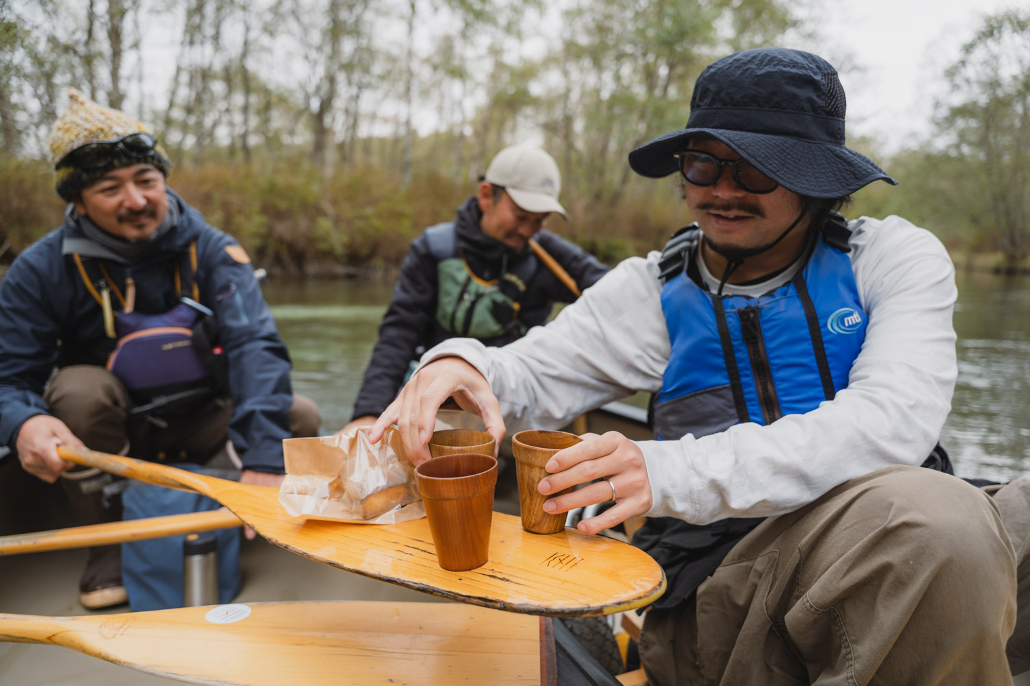 【DAY2 8:50】ツアー開始！手つかずの自然をカナディアンカヌーで進む感動体験へ
